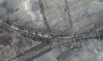 Imagem de Satélite mostram tropas russas próximas a Kiev