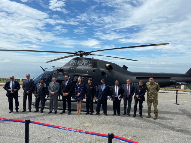O helicóptero AW119Kx, que será usado pelas forças de segurança do Rio de Janeiro / Foto: Cleber Rodrigues