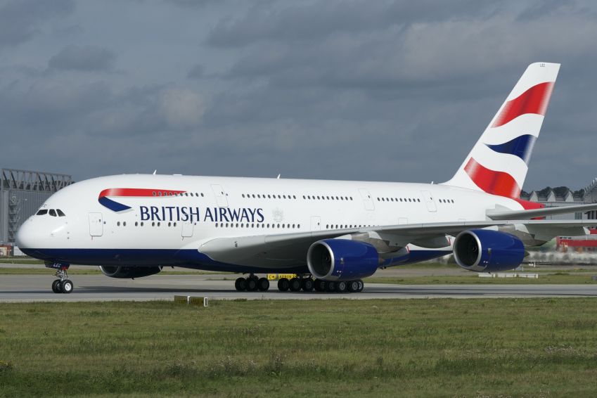Avião da British Airways, companhia aérea britânica / British Airways