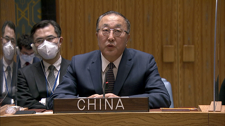 Embaixador da Chinna na ONU, Zhang Jun