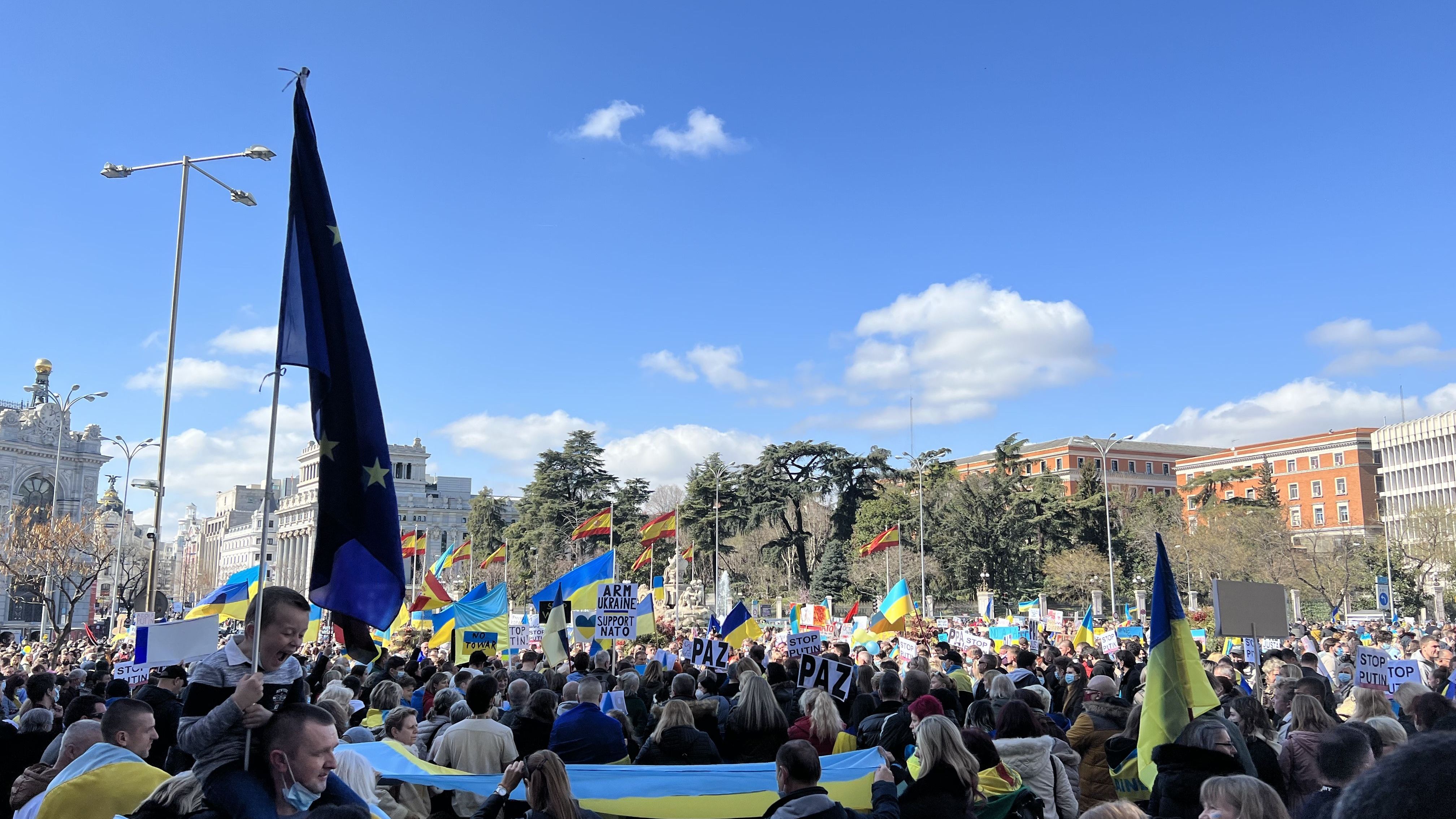 Protestos Madrid - Ucrânia