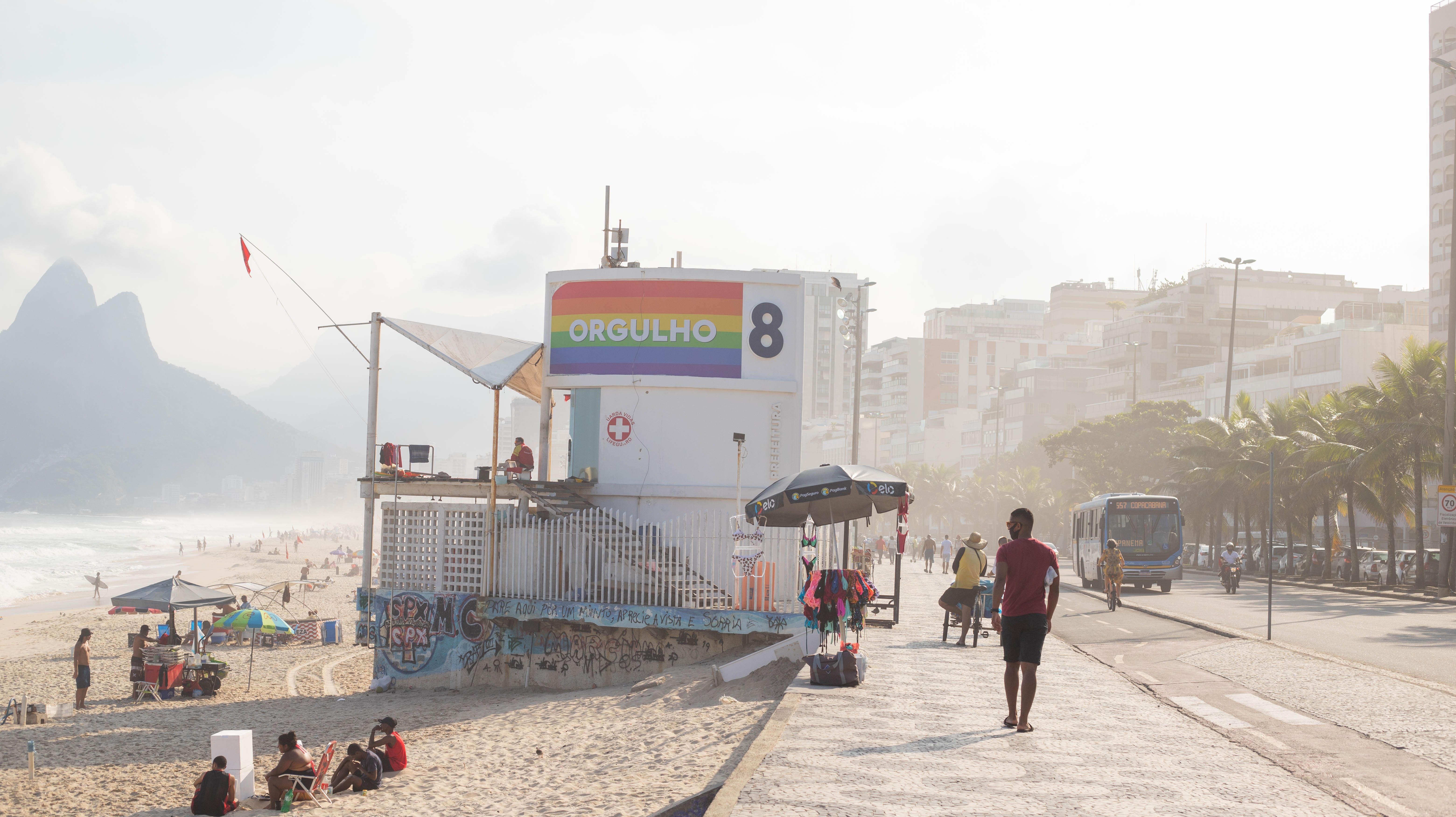 Posto 8 da praia de Ipanema, no Rio de Janeiro / Rafael Catarcione/Riotur