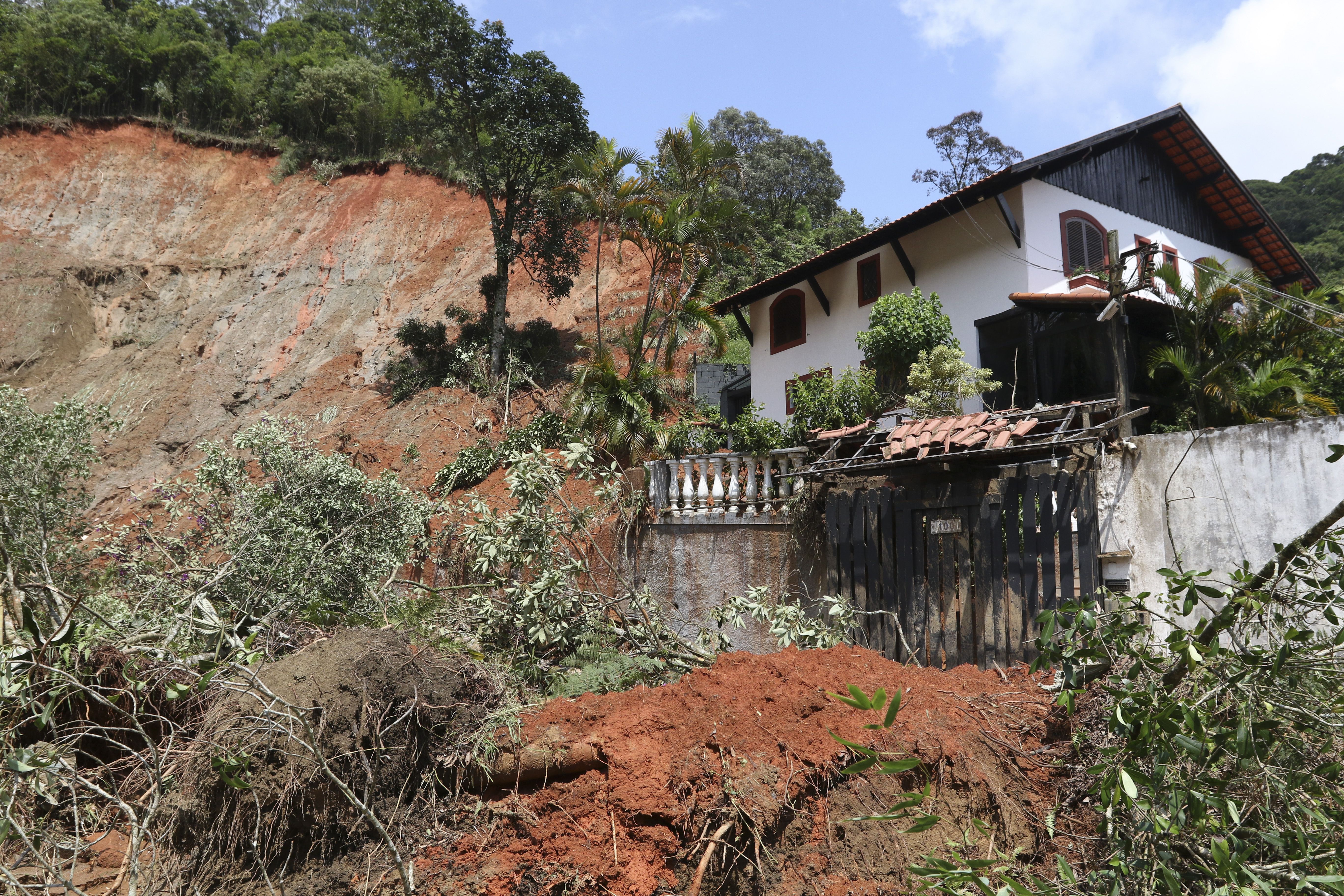 Petrópolis, no Rio de Janeiro, chuvas causam destruição na cidade da Região Serrana, em fevereiro de 2022