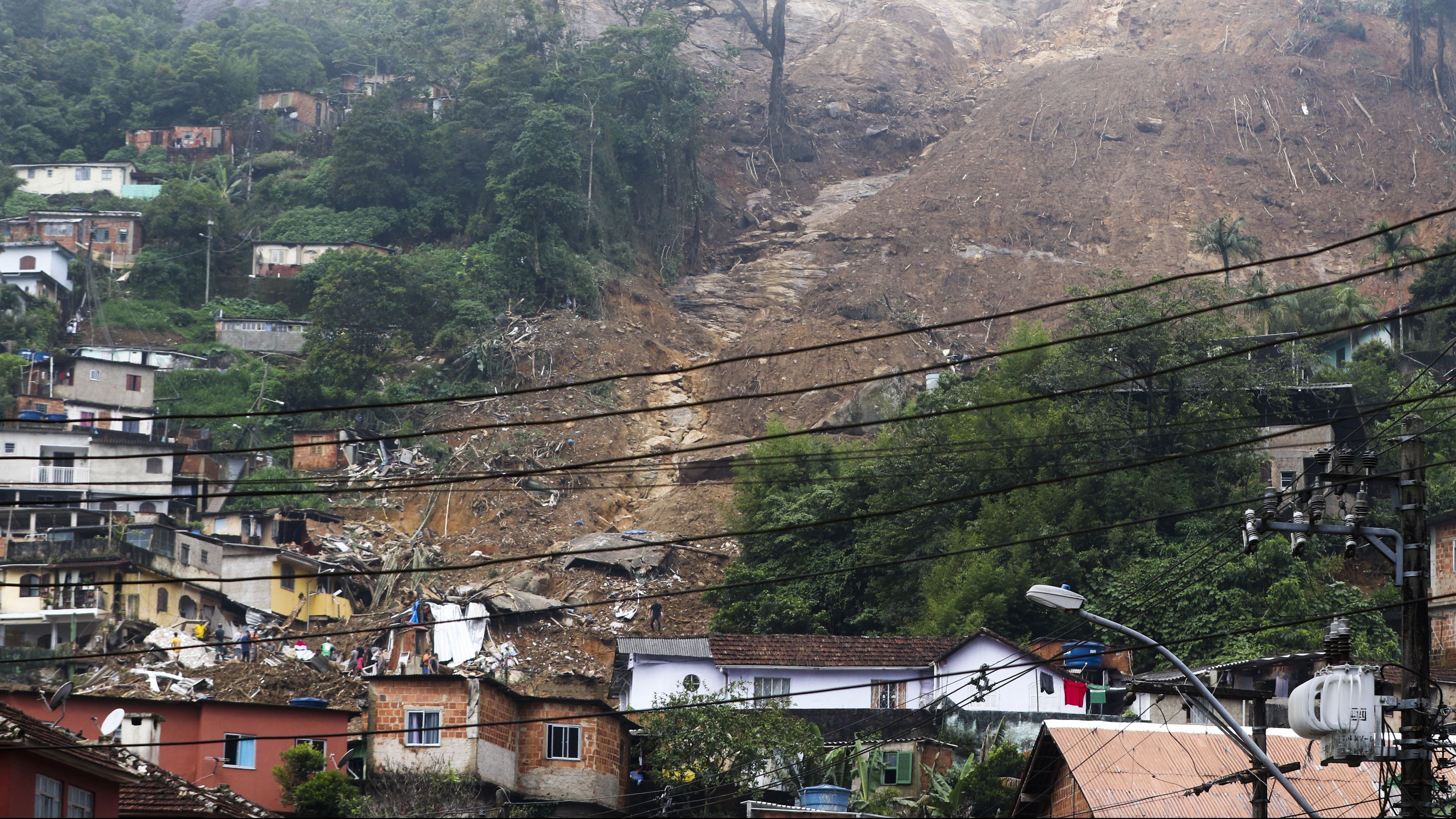 Petrópolis, no Rio de Janeiro, chuvas causam destruição na cidade da Região Serrana, em fevereiro de 2022