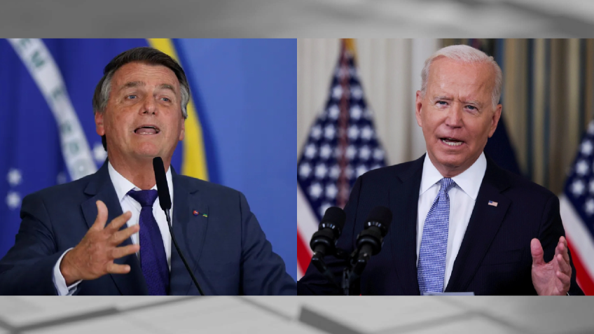 Jair Bolsonaro e Joe Biden / Arte CNN