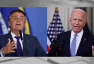 Bolsonaro ganha o referente a 20% do salário de Biden; remuneração de presidente no Brasil é menor ante outros países