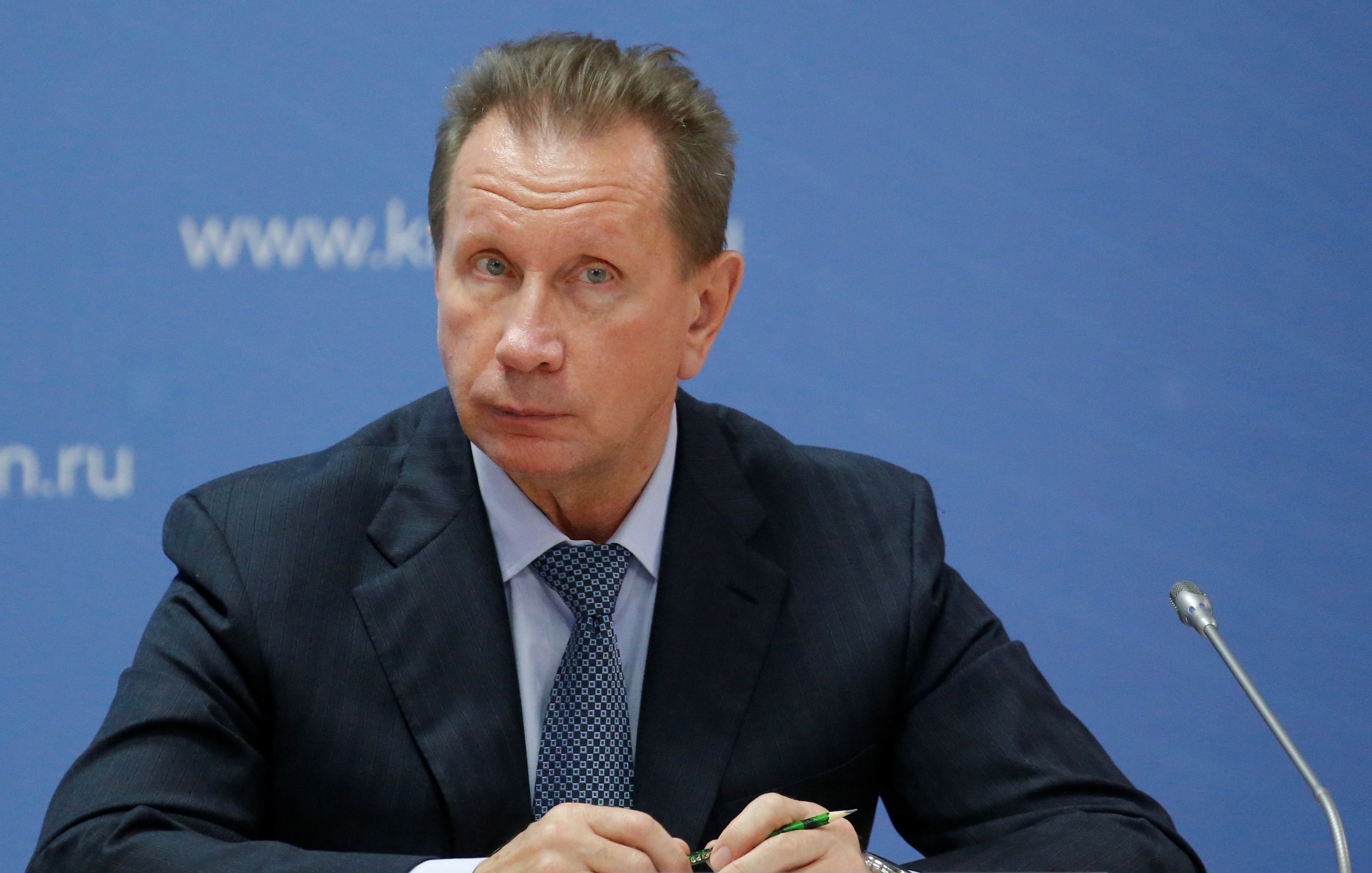 Chefe da Guarda Nacional da Rússia, Viktor Zolotov, em Krasnodar, no sul da Rússia