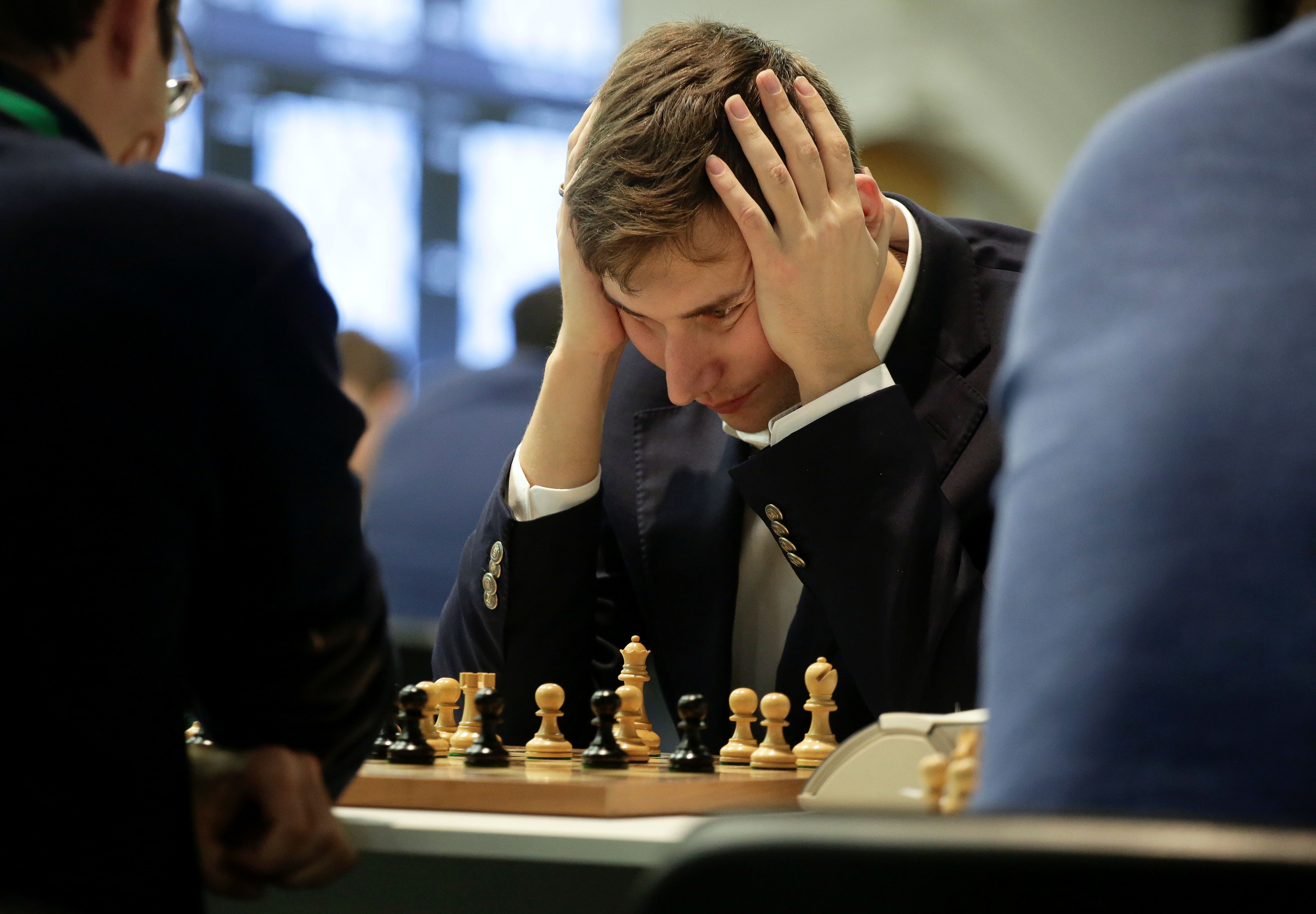 Grão-mestre russo de xadrez Sergey Karjakin