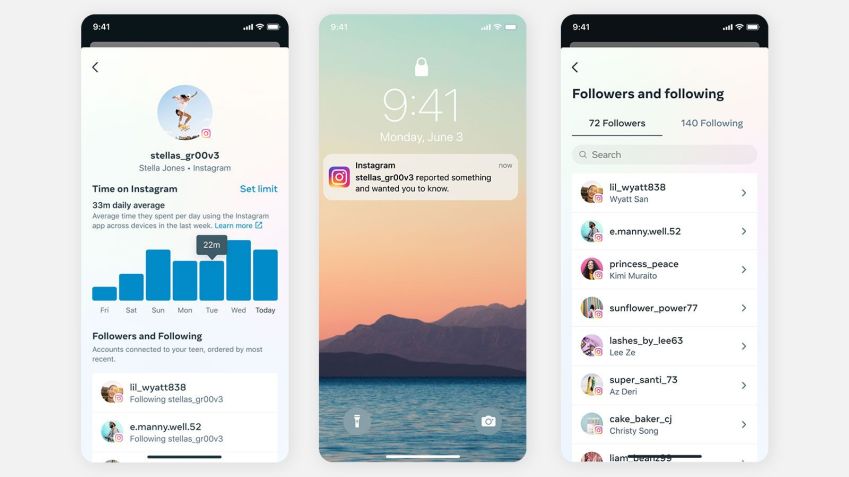 O Instagram está lançando ferramentas que os pais podem usar para ficar de olho em como seus filhos usam o aplicativo de compartilhamento de fotos / Divulgação/ Meta