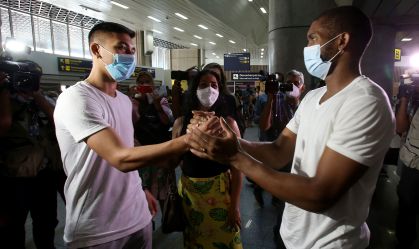 Jogadores vindos da Ucrânia desembarcam no Rio