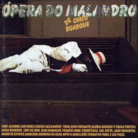 Capa do disco Ópera do Malandro, de Chico Buarque, assinada por Elifas Andreato / Reprodução