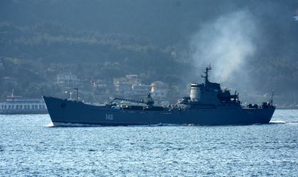 Imagem de 2019 mostra o navio russo Orsk na Turquia