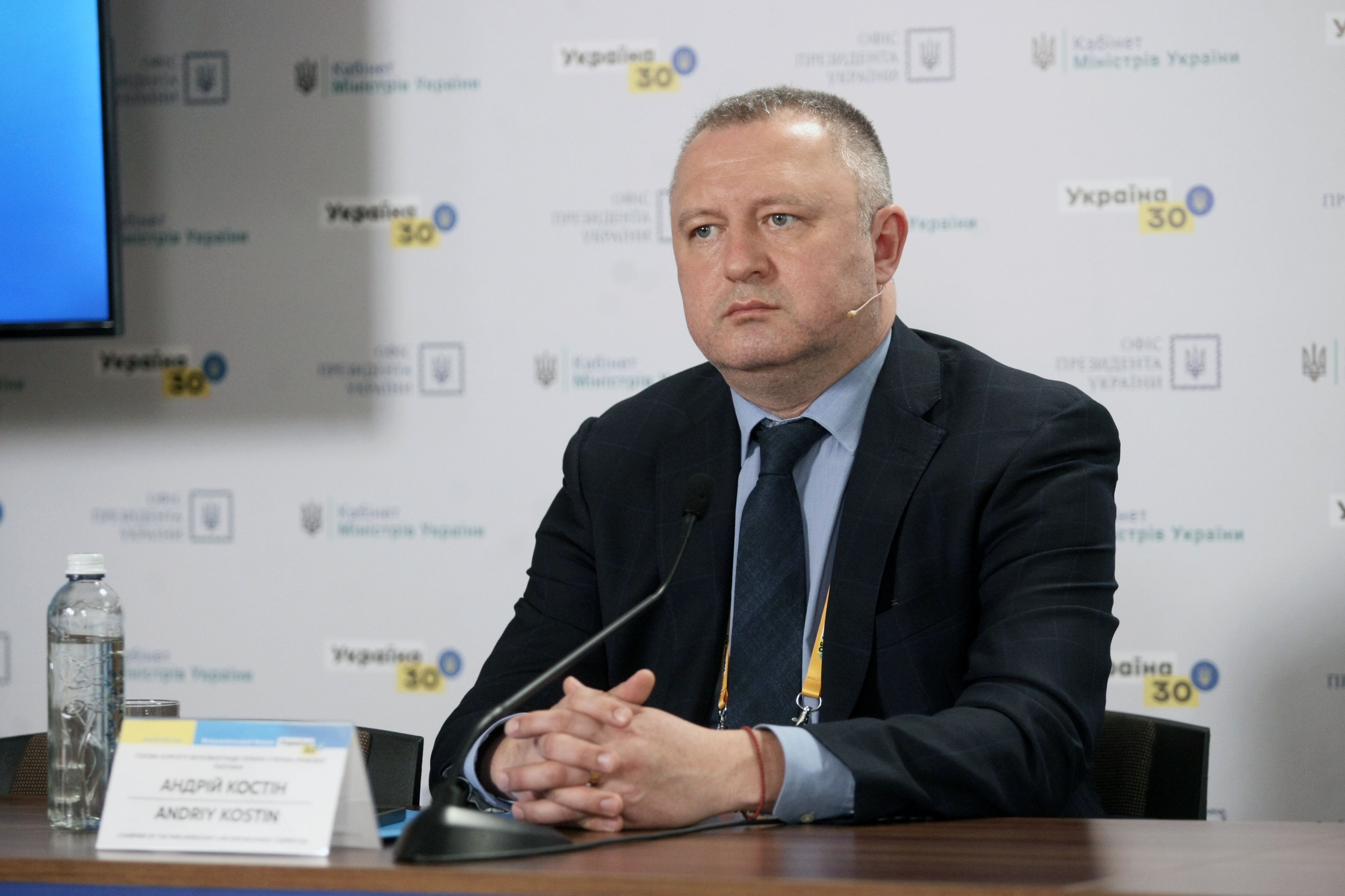 Andriy Kostin, vice-chefe do Grupo de Contato Trilateral sobre a Ucrânia / Evgen Kotenko/ Ukrinform/Future Publishing via Getty Images