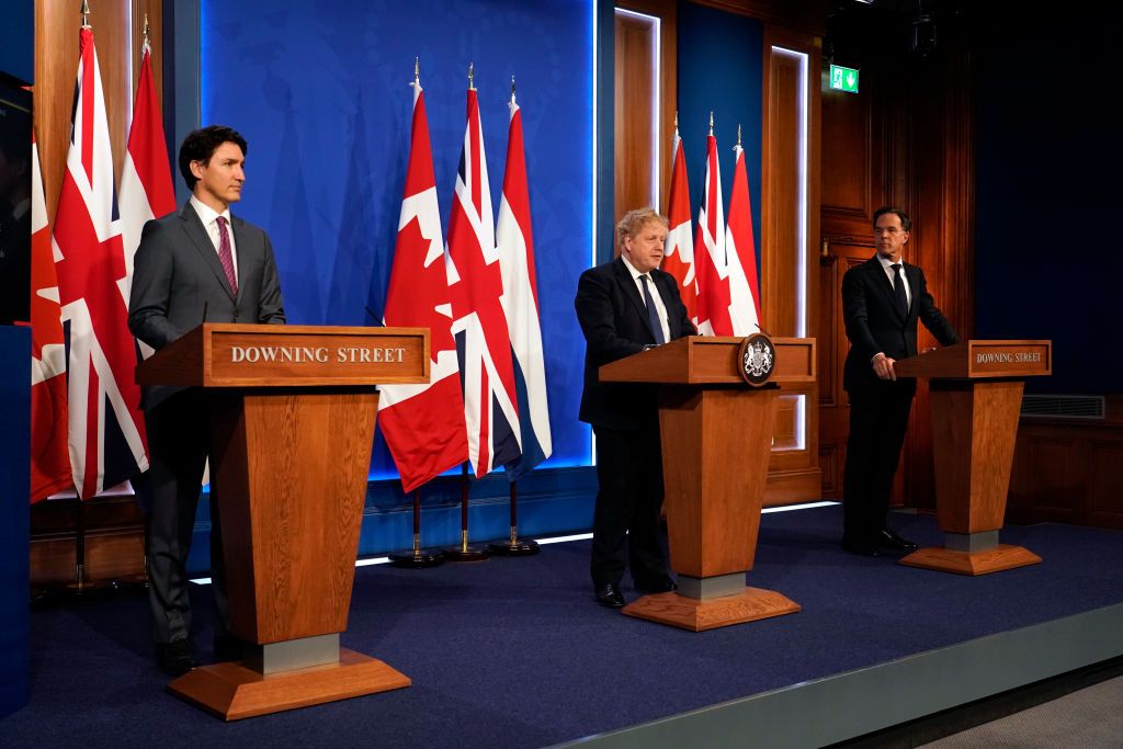 justin trudeau boris johnson mark rutte
