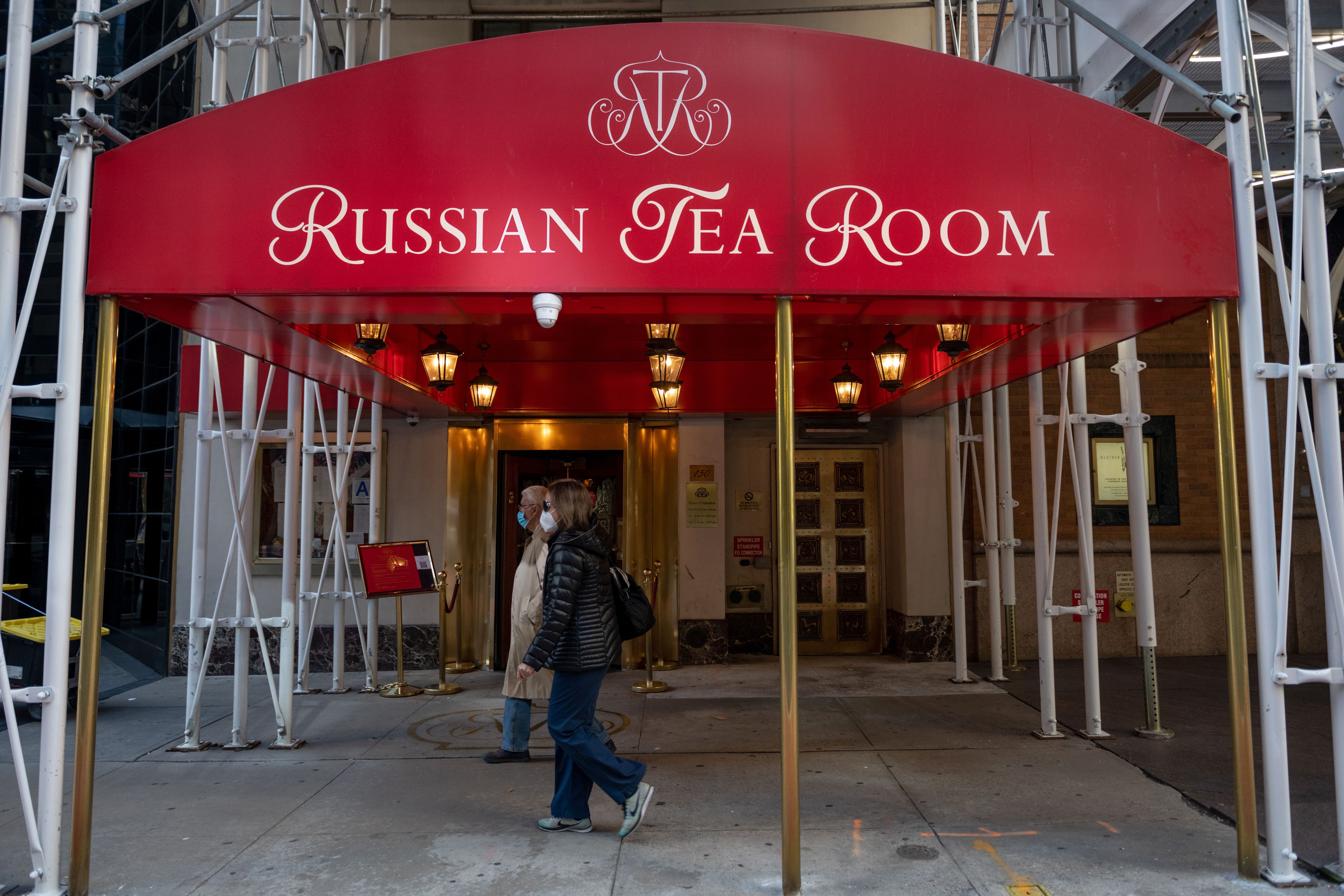 Fachada do Russian Tea Room, em Nova Yotk