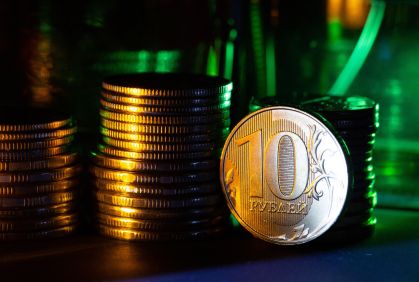 Moedas de rublo russo