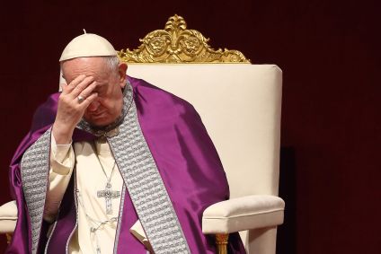 Papa Francisco durante celebração no Vaticano