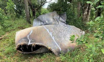 Fragmento que seria de foguete da SpaceX é encontrado em área rural no Paraná