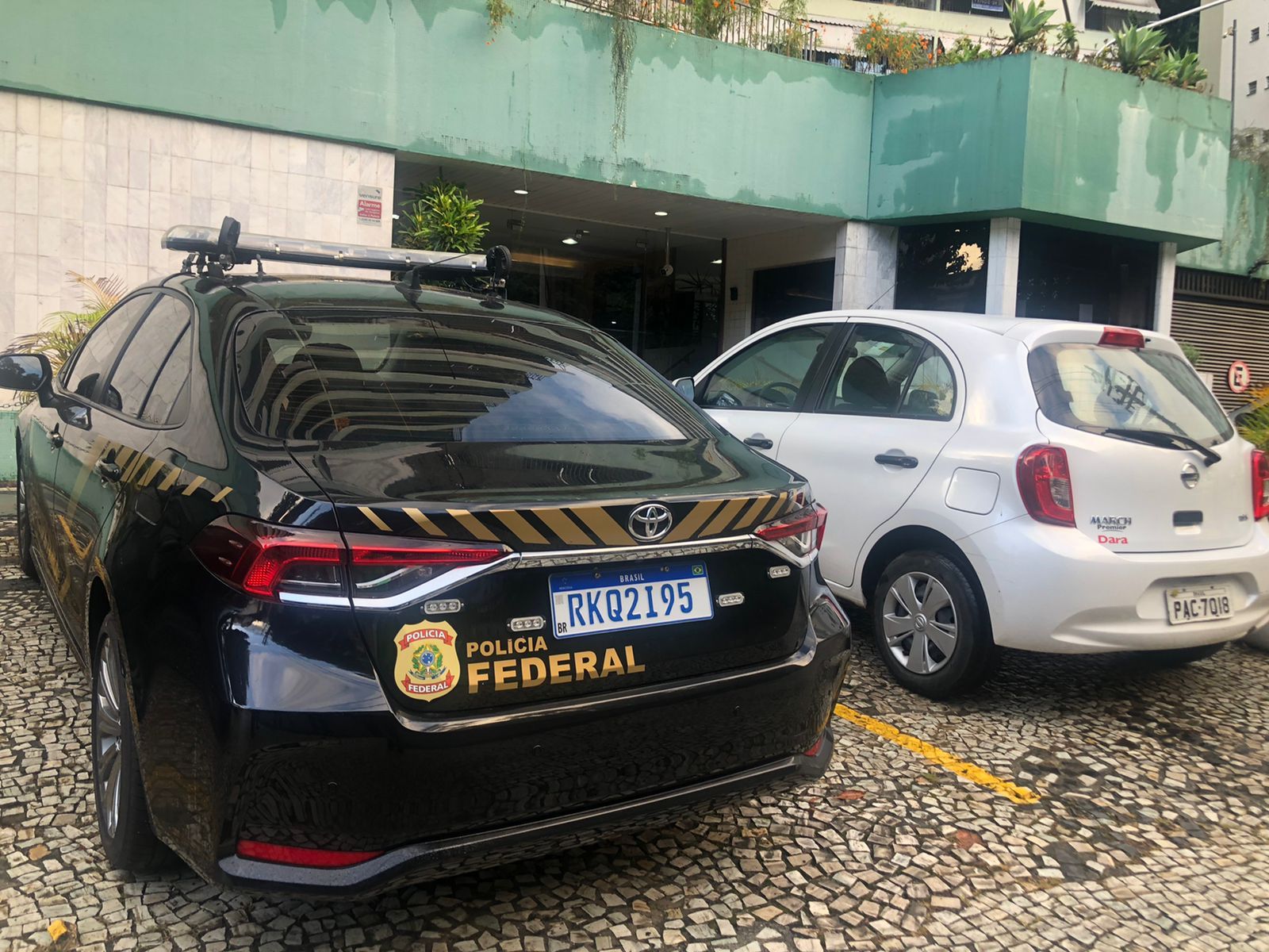 Viatura da Polícia Federal (PF) durante a operação Desmascarados / Foto: Isabelle Saleme/CNN Brasil
