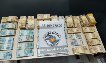 Valores estavam no carro do irmão do senador Davi Alcolumbre (DEM-AP); PM parou veículo no bairro de Santana, Zona Norte de SP
