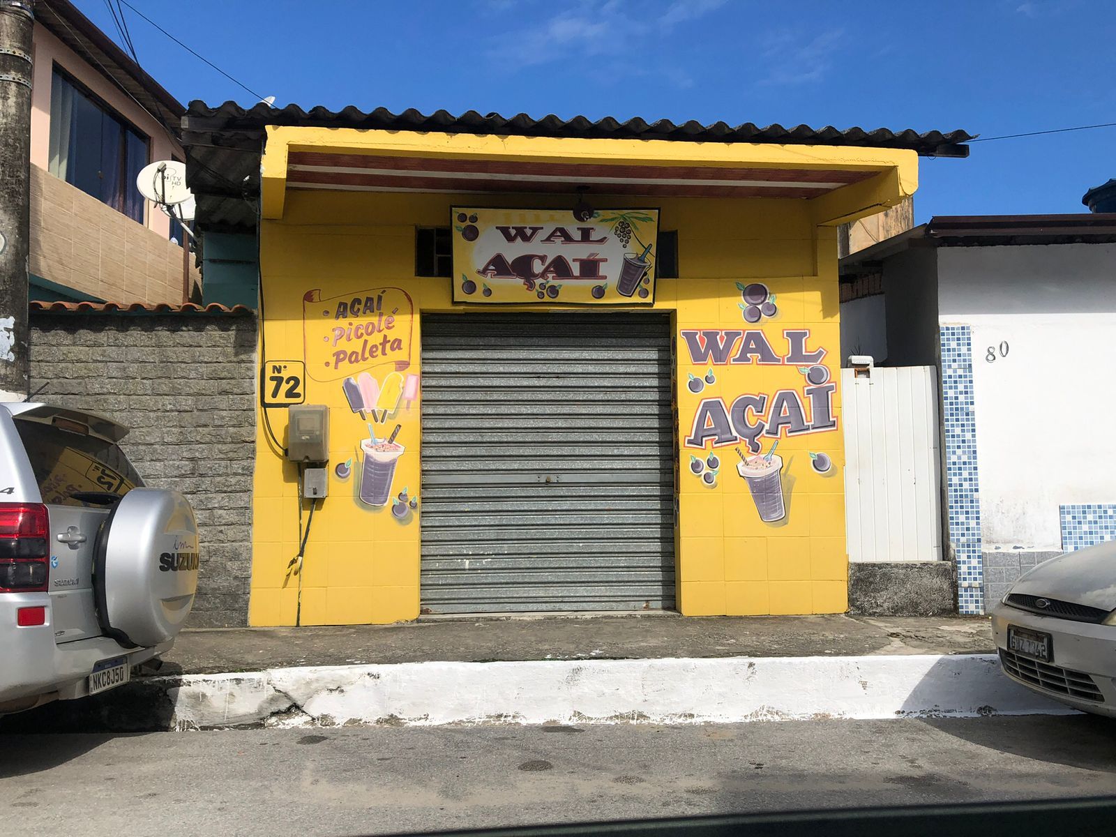 Ponto de venda de açaí da Wal hoje é comandado pelo sobrinho, mas nessa semana tem ficado fechado / Pedro Duran/CNN