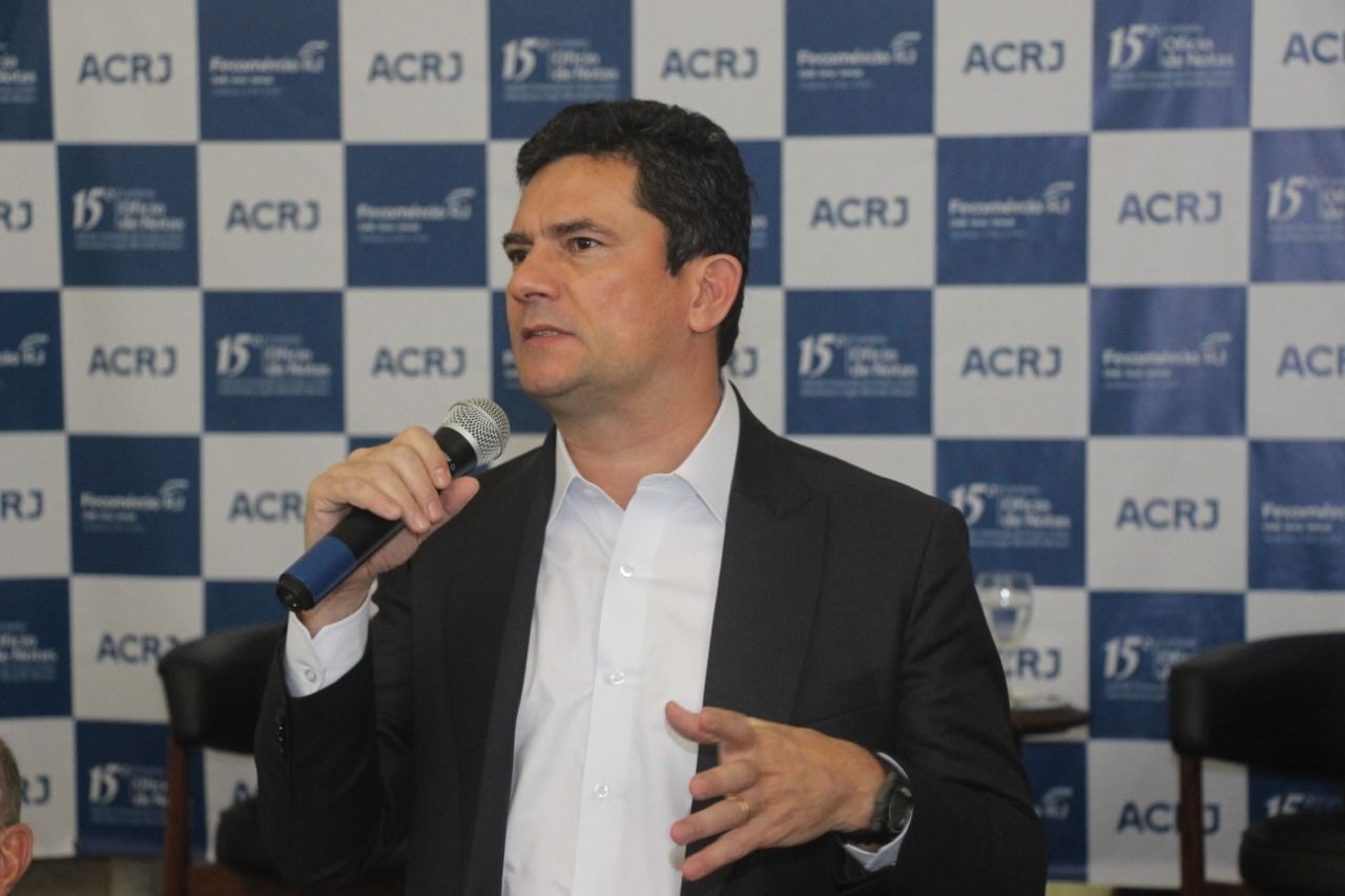 Ex-juiz Sérgio Moro participa de evento no Rio de Janeiro