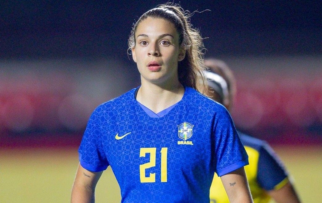 A jogadora Giovana Queiroz, da Seleção Brasileira