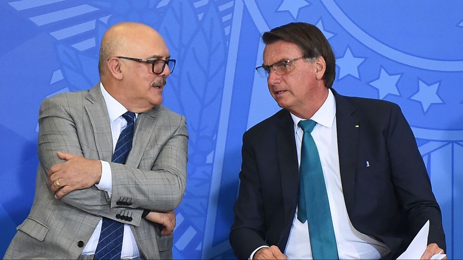 Ministro da Educação, Milton Ribeiro, e o presidente da República, Jair Bolsonaro