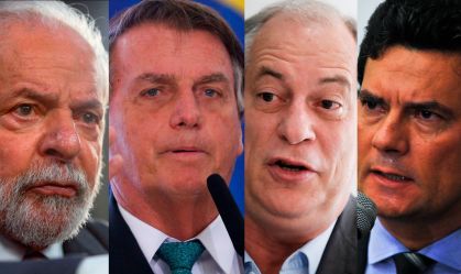 Pesquisa Quaest/Genial: Lula tem 45% e Bolsonaro, 25%; Ciro tem 7% e Moro, 6%