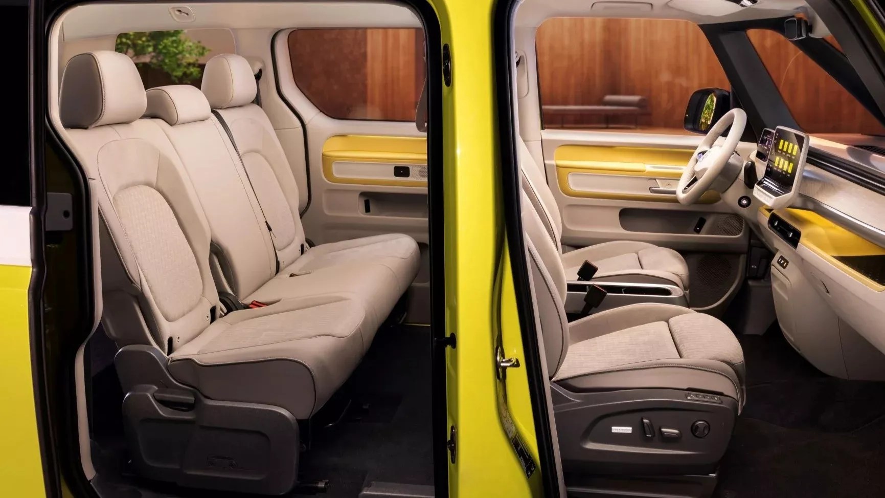 Interior da Volkswagen ID. Buzz, versão padrão de cinco lugares / Volkswagen/Divulgação