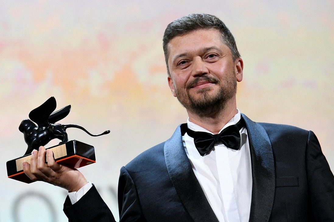 Diretor ucraniano Valentyn Vasyanovych, após ganhar prêmio no Festival de Veneza