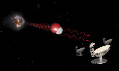 Telescópio sul-africano detecta laser de ondas de rádio, chamado megamaser