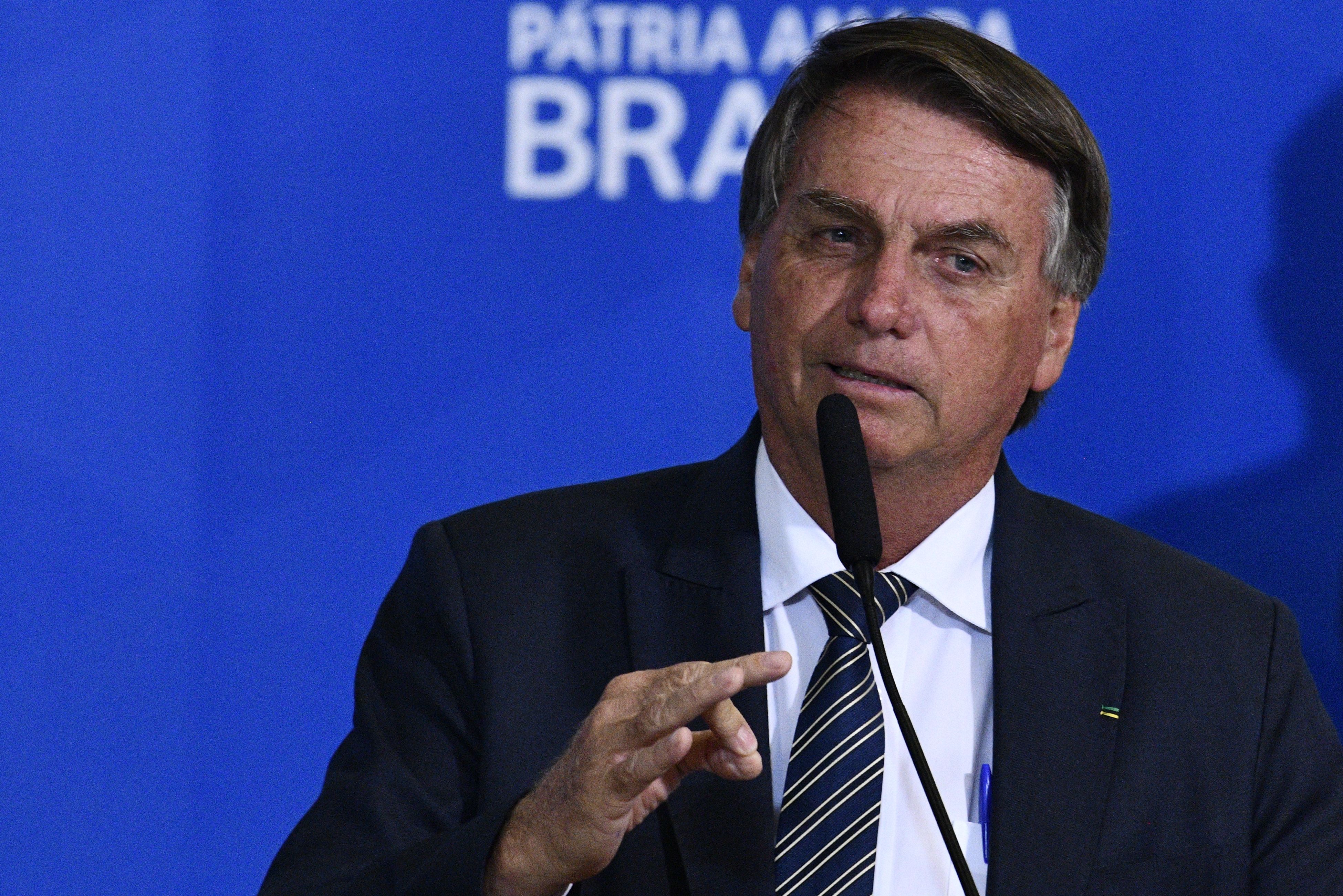 Presidente Jair Bolsonaro em evento no Palácio do Planalto com parlamentares sobre liberdade de expressão