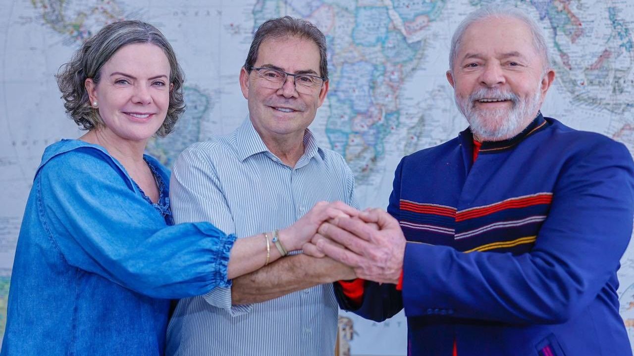 Gleisi Hoffmann, Paulinho da Força e Lula