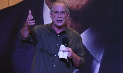 Ciro Gomes em evento no dia 21 de março de 2022, em Fortaleza