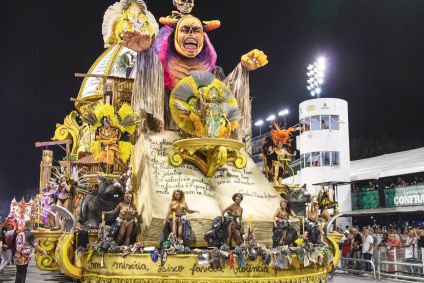 Desfile da escola Colorado do Brás no Carnaval de São Paulo 2022, realizado no Sambódromo do Anhembi em São Paulo. 23/04/2022