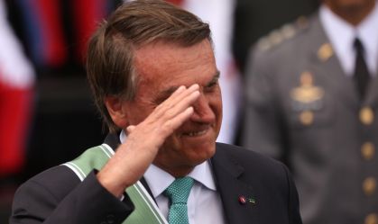 Presidente Jair Bolsonaro durante cerimônia em Brasília