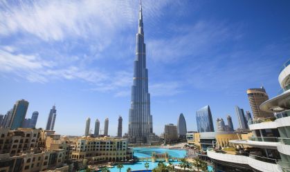 Cityscape with Burj Khalifa, Dubai