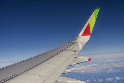 Winglet de uma aeronave modelo Airbus A321neo da TAP