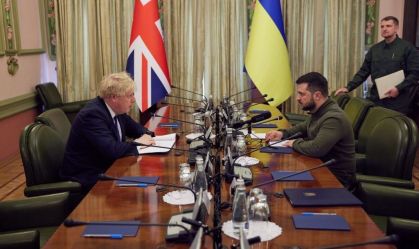 Boris Johnson-Volodymyr Zelenskyy meeting in Kyiv