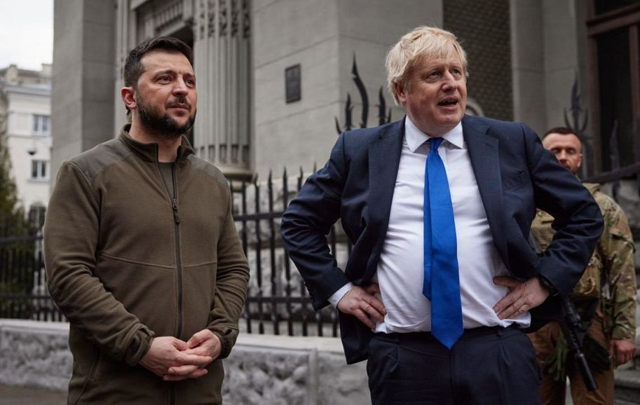 Boris Johnson-Volodymyr Zelenskyy meeting in Kyiv