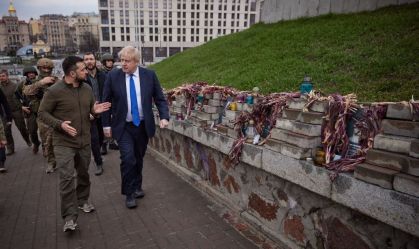 Boris Johnson-Volodymyr Zelenskyy meeting in Kyiv