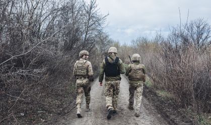 Ukrainian frontline in Donbass