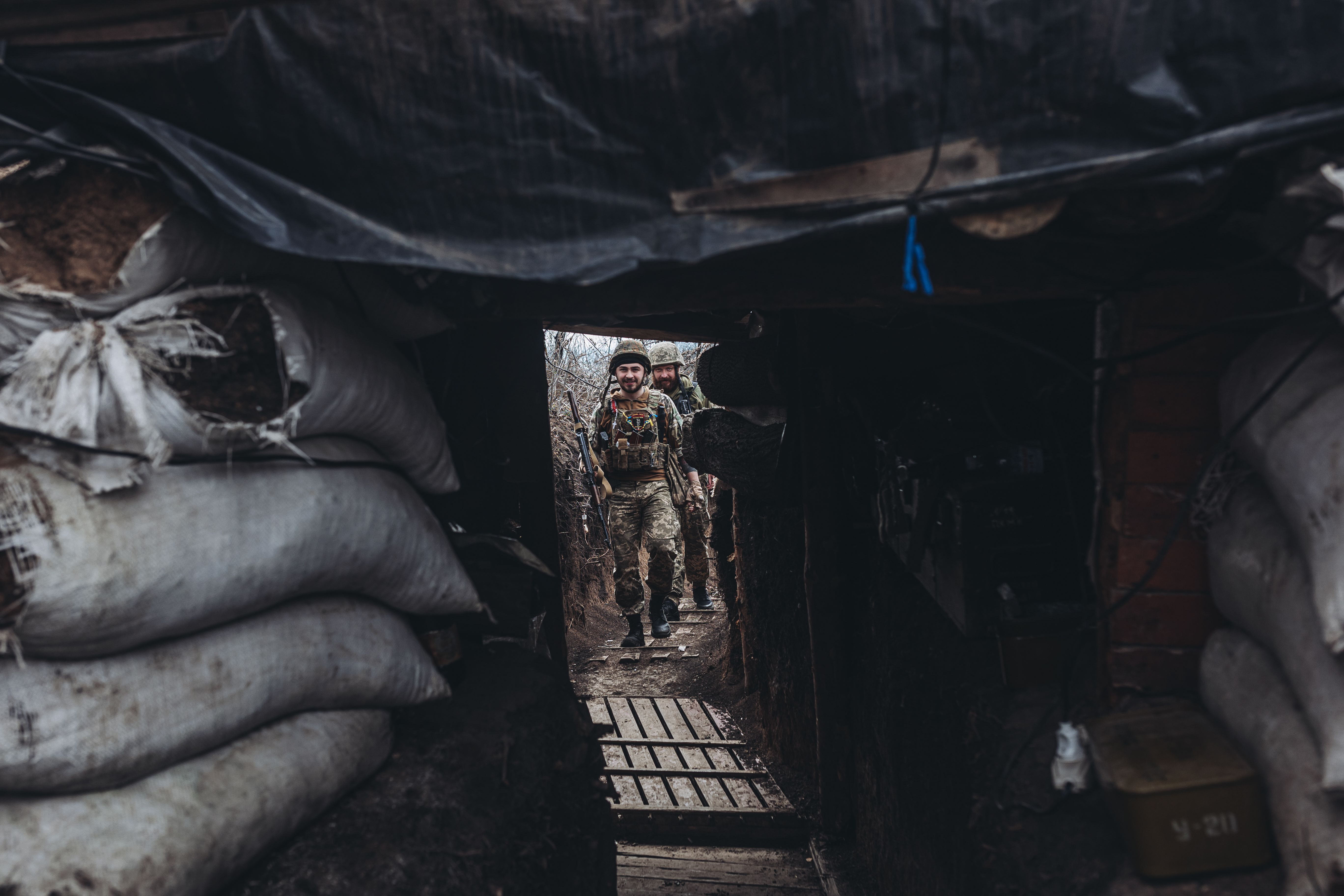 Ukrainian frontline in Donbass
