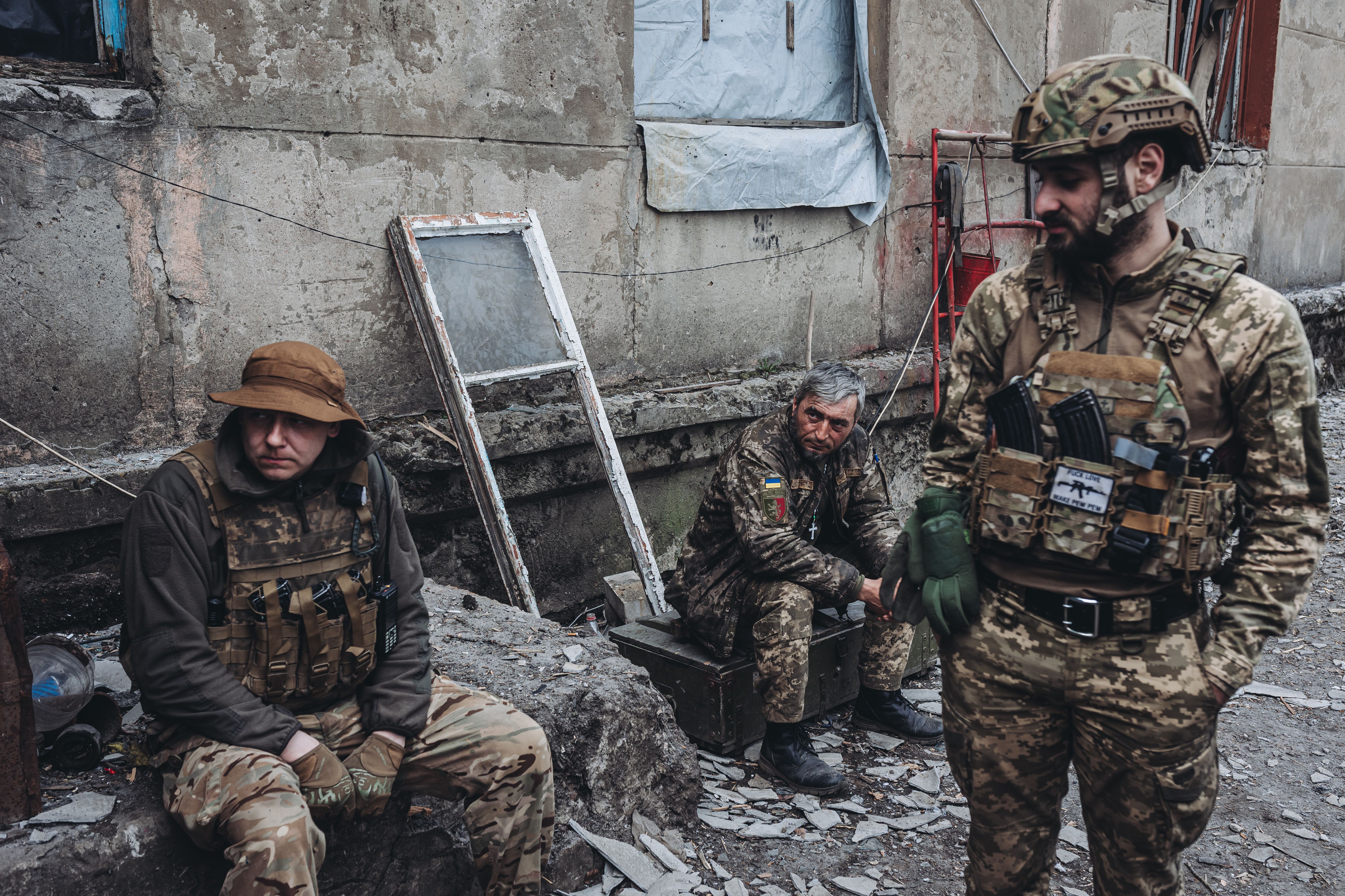 Ukrainian frontline in Donbass