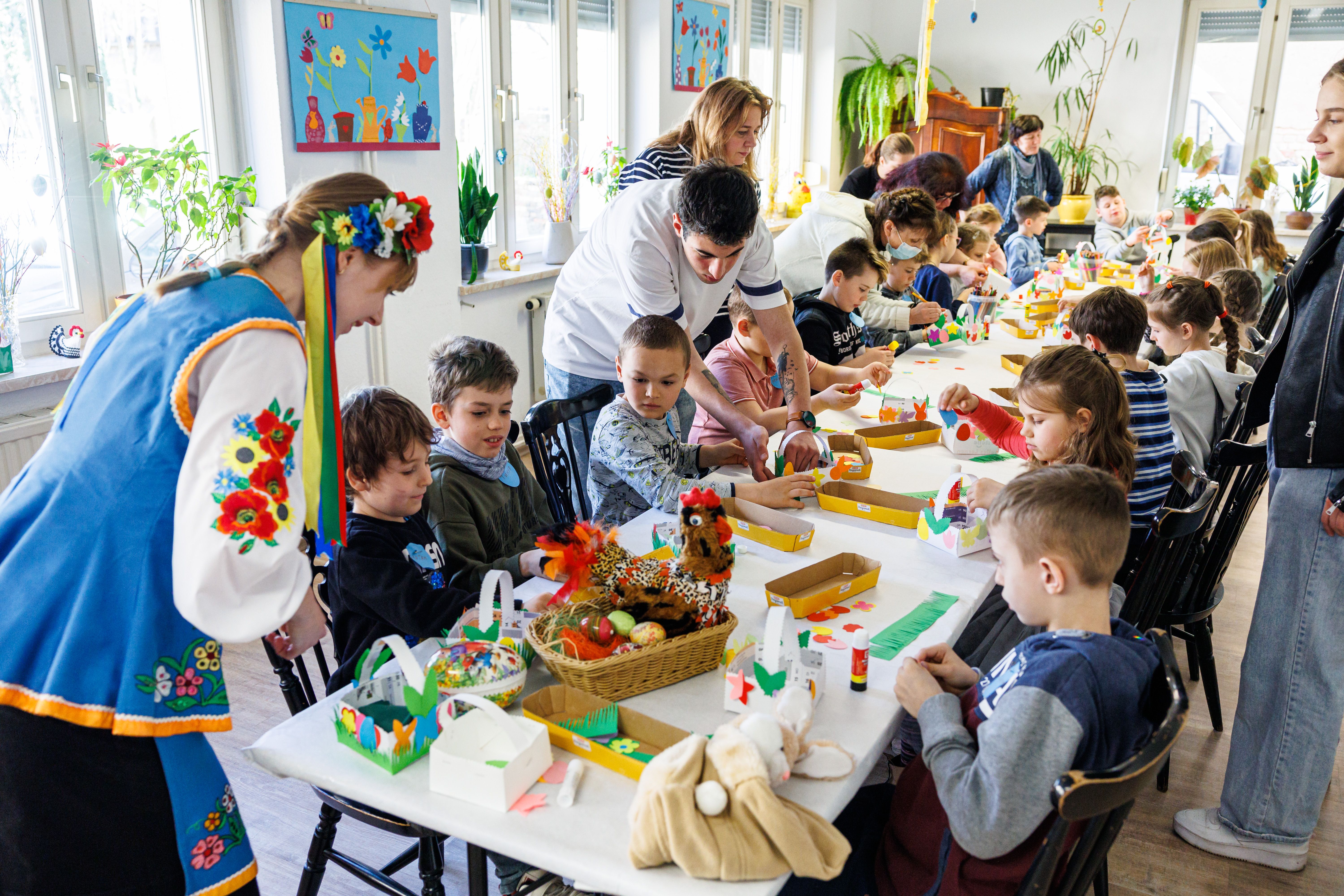 Ukrainian Refugees Prepare For Easter