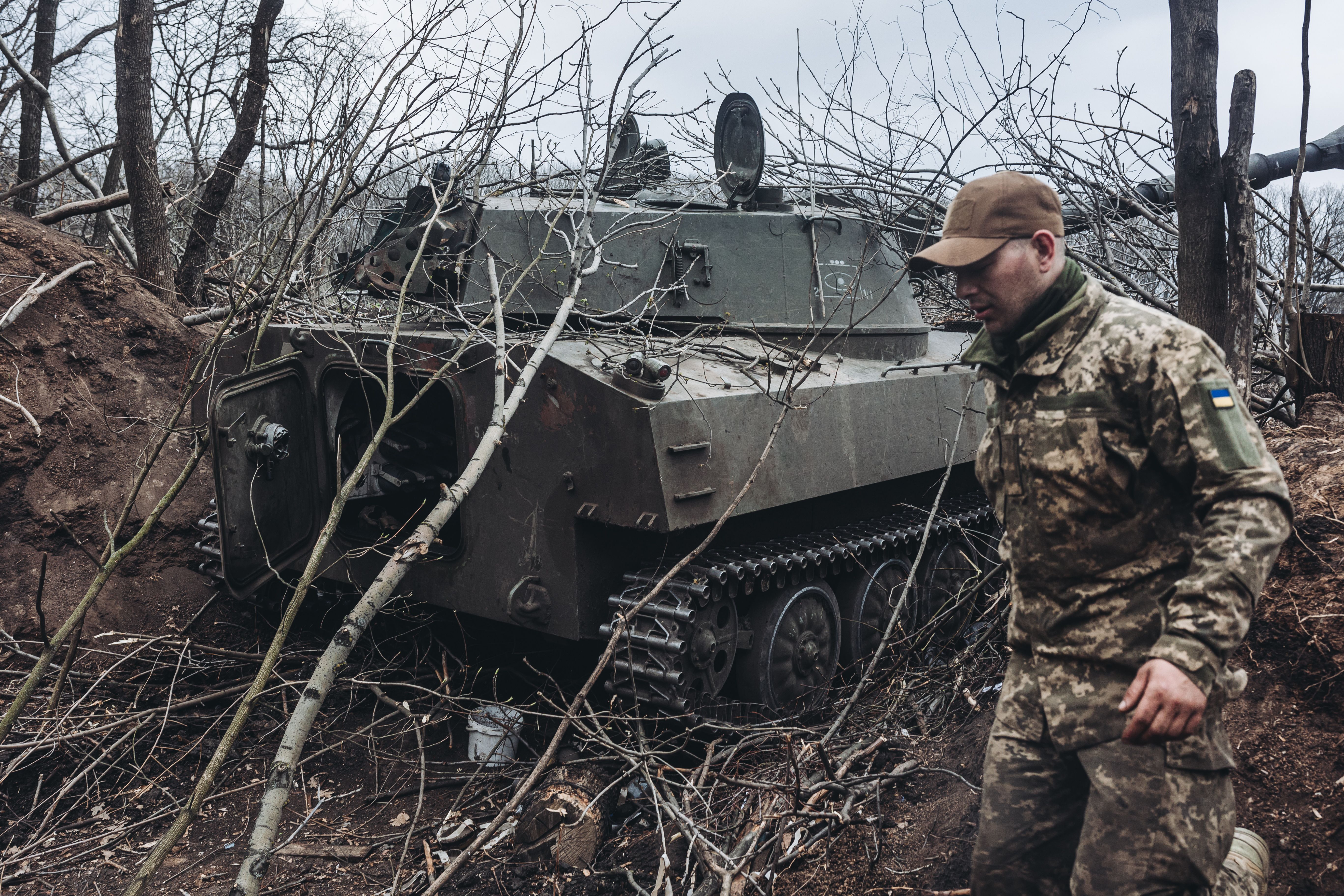 Ukrainian frontline in Donbass