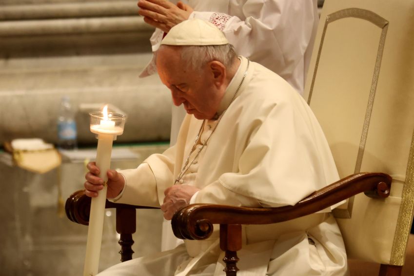 Papa Francisco em missa parte da cerimônia da Páscoa / Franco Origlia/Getty Images