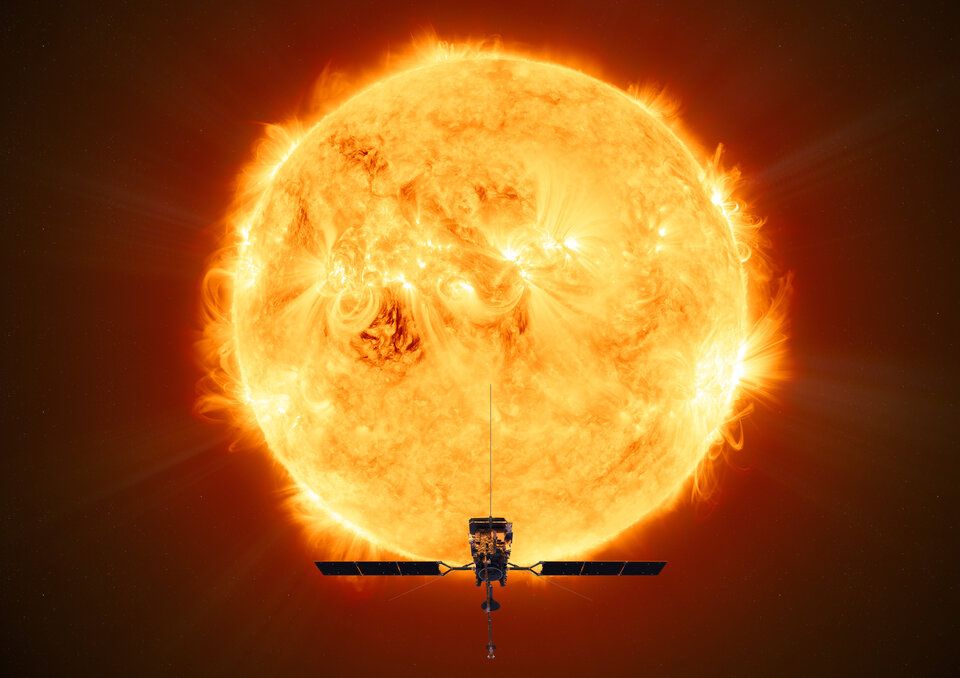 Orbital Solar em torno do Sol / Reprodução / ESA