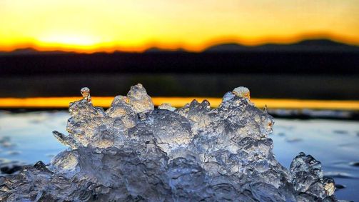 Geada provocada pelas baixas temperaturas no Sul do país